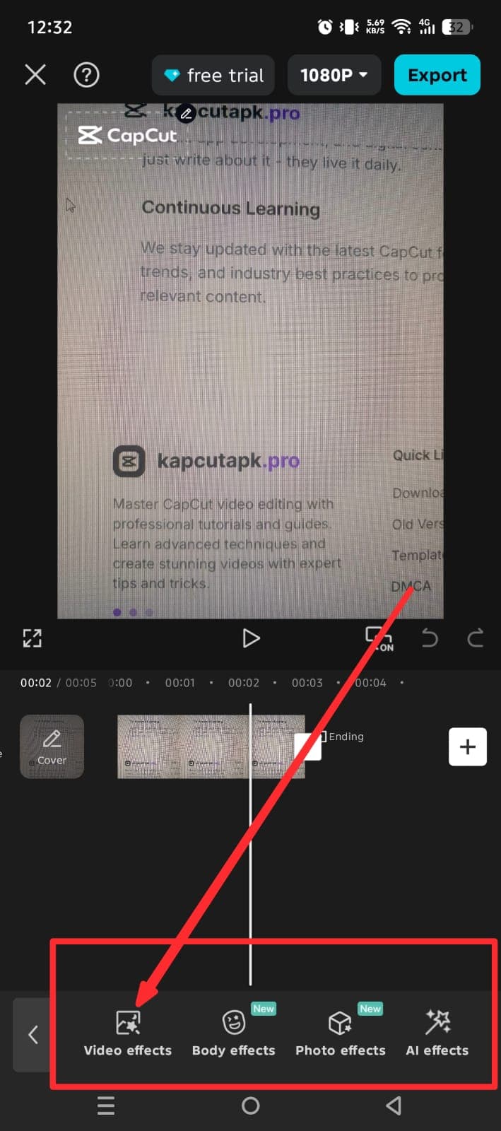 Effects & Filters - Capcut Apk Pro